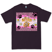 Plum life is better with a cat Premium Tee - TumblerDesignByShophia