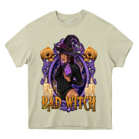 Mossy Bad Witch Black Woman Heavy Core Tee - texasbilliewilder