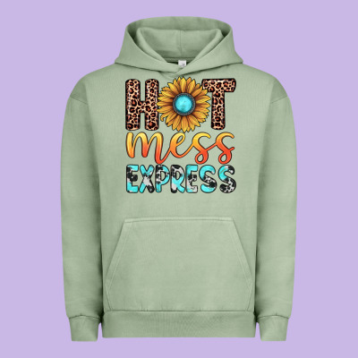 Hot Mess Express Urban Hoodie Designed By Jahusdesignshop