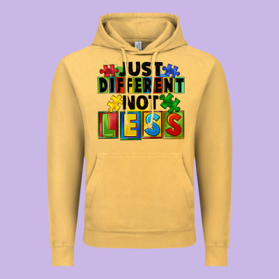 Just Different Not Less Vintage Hoodie Designed By Fadigitalartstudio