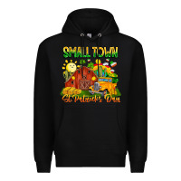 Black small town st patricks day Premium Hoodie - CowhideDigitalArt