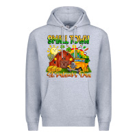 Heather Grey small town st patricks day Premium Hoodie - CowhideDigitalArt