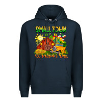 Navy small town st patricks day Premium Hoodie - CowhideDigitalArt