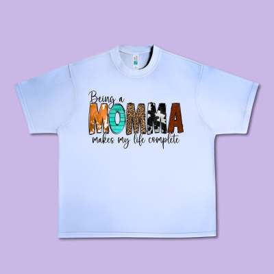 Being A Momma Makes My Life Complete Urban Heavy Tee Designed By Cowcowdesign