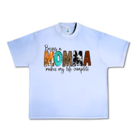 Grape Ice Being a Momma Makes My Life Complete Urban Heavy Tee - CowCowDesign