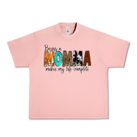 Salmon Being a Momma Makes My Life Complete Urban Heavy Tee - CowCowDesign