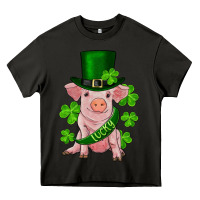 Asphalt st. patrick's day lucky baby pig Heavy Core Tee - RanaPortraitStore