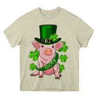 Mossy st. patrick's day lucky baby pig Heavy Core Tee - RanaPortraitStore