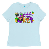 Baby Blue mardi gras party Ladies Tee - CowGirlArtShop