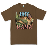Cacao Boy Mama western cactus Cowboy Premium Tee - HowdyJamesFarm