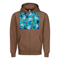 Chestnut dolphin tumbler Zipper Hoodie - BarkalooDesign