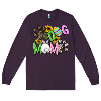 Plum Dog mom Easter Mother's Day Long Sleeve Tee - FaDigitalArtStudio