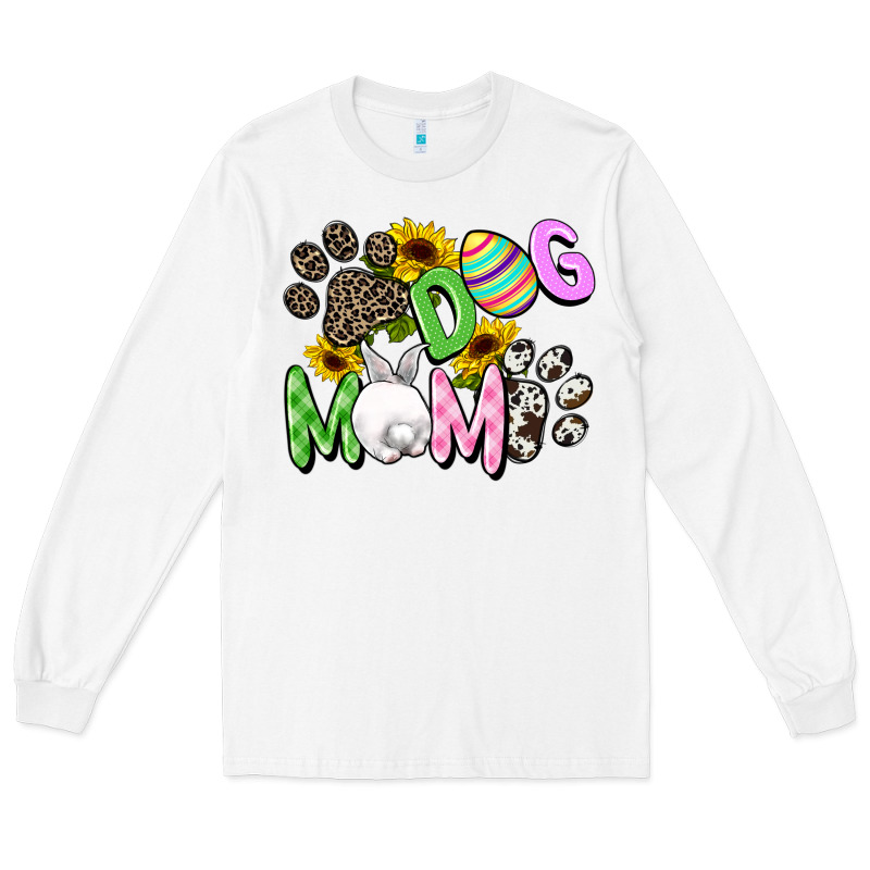 Dog Mom Easter Mother's Day Long Sleeve Tee by FaDigitalArtStudio | Teevron