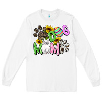 White Dog mom Easter Mother's Day Long Sleeve Tee - FaDigitalArtStudio