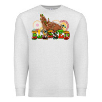 Oatmeal Heather blessed afro woman hands Premium Sweatshirt - AdoDesignShop