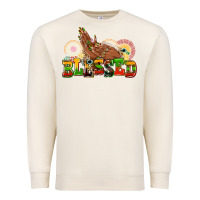 Sandshell blessed afro woman hands Premium Sweatshirt - AdoDesignShop