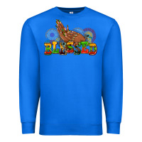 True Royal blessed afro woman hands Premium Sweatshirt - AdoDesignShop