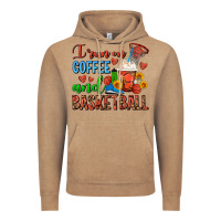 I Run On Coffee And Basketball Frappe Vintage Hoodie | Teevron
