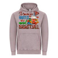 Vintage Zinc I Run On Coffee And Basketball Frappe Vintage Hoodie - FaDigitalArtStudio