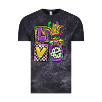Cloud Black love mardi gras Vintage Tee - OliviaCreatesArt