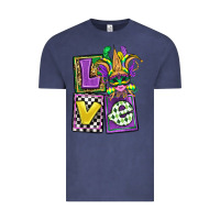 Vintage Denim love mardi gras Vintage Tee - OliviaCreatesArt