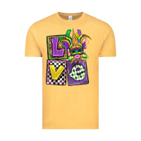 Vintage Mustard love mardi gras Vintage Tee - OliviaCreatesArt