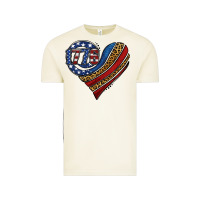 Vintage Arctic american western leopard flag heart Vintage Tee - Jasminsmagicworld