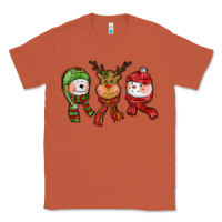 Copper christmas reindeer polar bear snowman Classic Tee - CowGirlArtShop