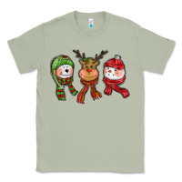 Matcha christmas reindeer polar bear snowman Classic Tee - CowGirlArtShop