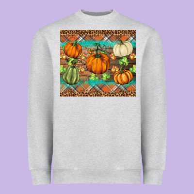 Fall Pumpkin Heavyweight Sweatshirt Designed By Barkaloodesign
