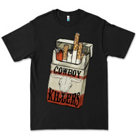 Black Cowboy killers cigarette package Premium Tee - HowdyJamesFarm