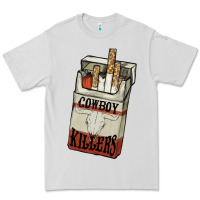 Dove Grey Cowboy killers cigarette package Premium Tee - HowdyJamesFarm
