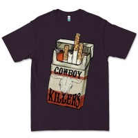 Plum Cowboy killers cigarette package Premium Tee - HowdyJamesFarm