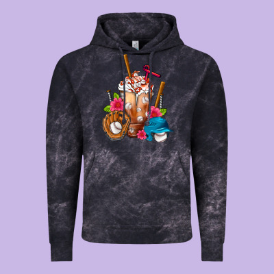 Baseball Frappe Vintage Hoodie Designed By Fadigitalartstudio