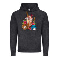 Vintage Black Baseball Frappe Vintage Hoodie - FaDigitalArtStudio
