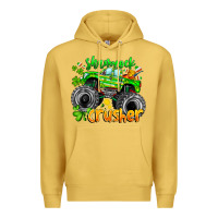 Antique Gold Shamrock Crusher Premium Hoodie - CowhideDigitalArt