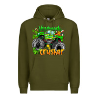 Army Green Shamrock Crusher Premium Hoodie - CowhideDigitalArt
