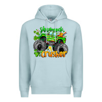 Blue Mist Shamrock Crusher Premium Hoodie - CowhideDigitalArt