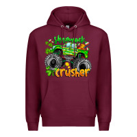 Burgundy Shamrock Crusher Premium Hoodie - CowhideDigitalArt