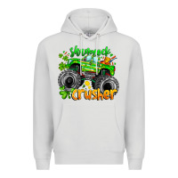 Dove Grey Shamrock Crusher Premium Hoodie - CowhideDigitalArt