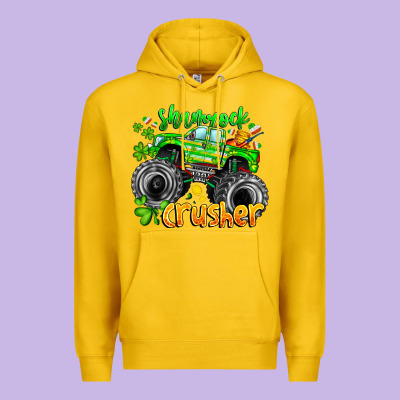 Shamrock Crusher Premium Hoodie Designed By Cowhidedigitalart