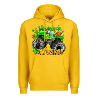 Lemon Shamrock Crusher Premium Hoodie - CowhideDigitalArt