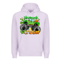 Lilac Shamrock Crusher Premium Hoodie - CowhideDigitalArt
