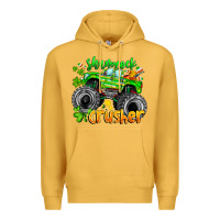 Mustard Shamrock Crusher Premium Hoodie - CowhideDigitalArt
