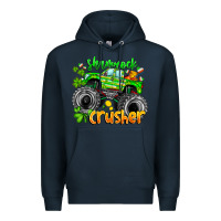 Navy Shamrock Crusher Premium Hoodie - CowhideDigitalArt