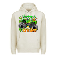 Oatmeal Heather Shamrock Crusher Premium Hoodie - CowhideDigitalArt