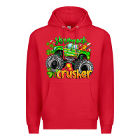 Red Shamrock Crusher Premium Hoodie - CowhideDigitalArt