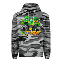 Slate Camo Shamrock Crusher Premium Hoodie - CowhideDigitalArt