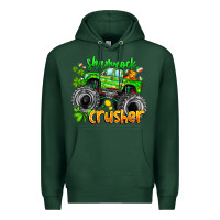 Sports Green Shamrock Crusher Premium Hoodie - CowhideDigitalArt