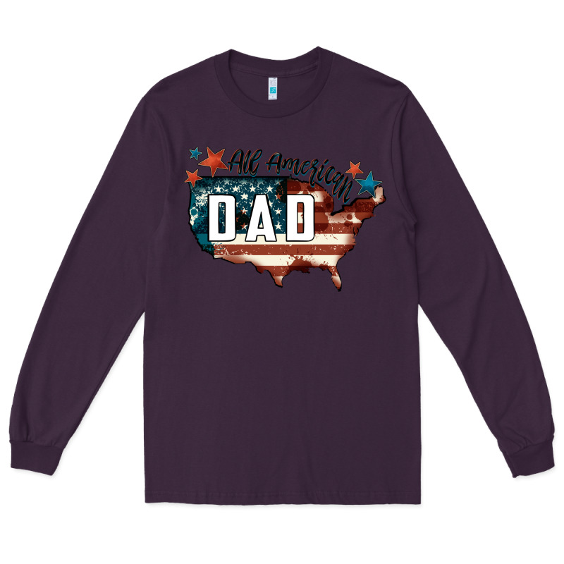 All American Dad Long Sleeve Tee by FaDigitalArtStudio | Teevron